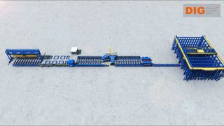 DIG profile steel cutting line