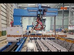 Micropanel robot welding system for T beams