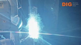 DIG Block Robot Vertical Welding Test Redefining Precision & Efficiency